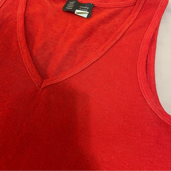 Anthropologie | Saturday Sunday Red Knit Tank - Picture 4 of 9